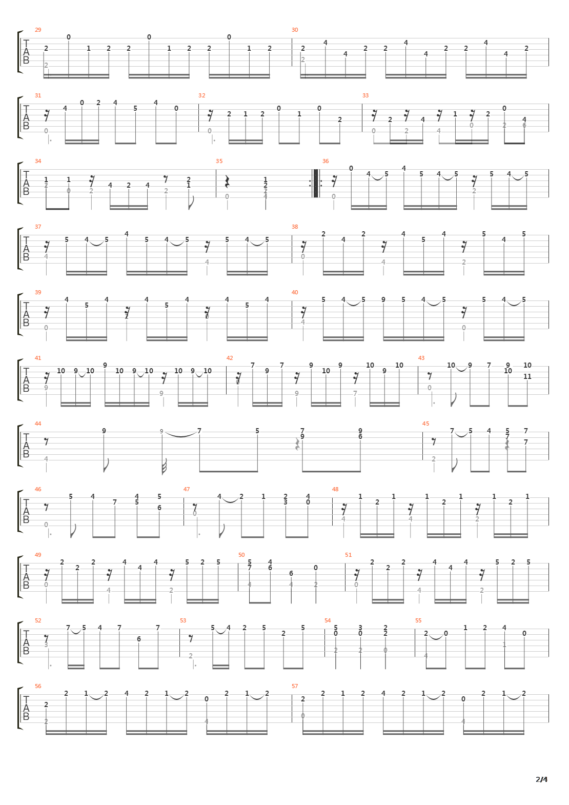 Sonata No 21 In A D21 7 Presto吉他谱