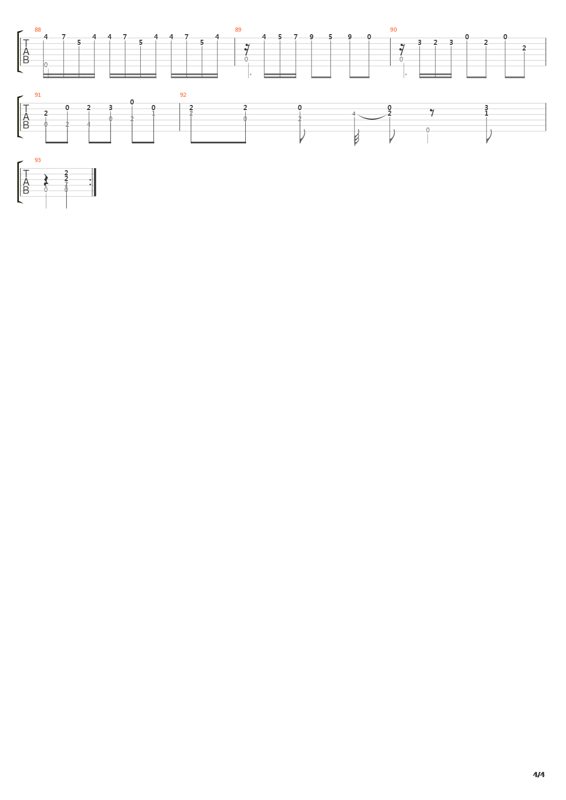 Sonata No 21 In A D21 7 Presto吉他谱