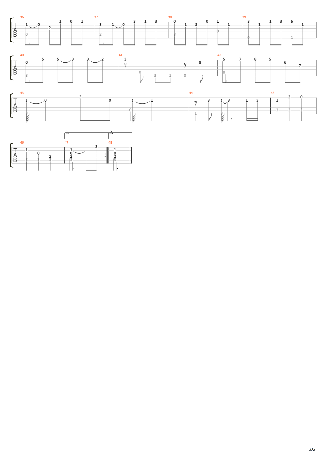 Suite No 9 In C D9 3 Courante吉他谱