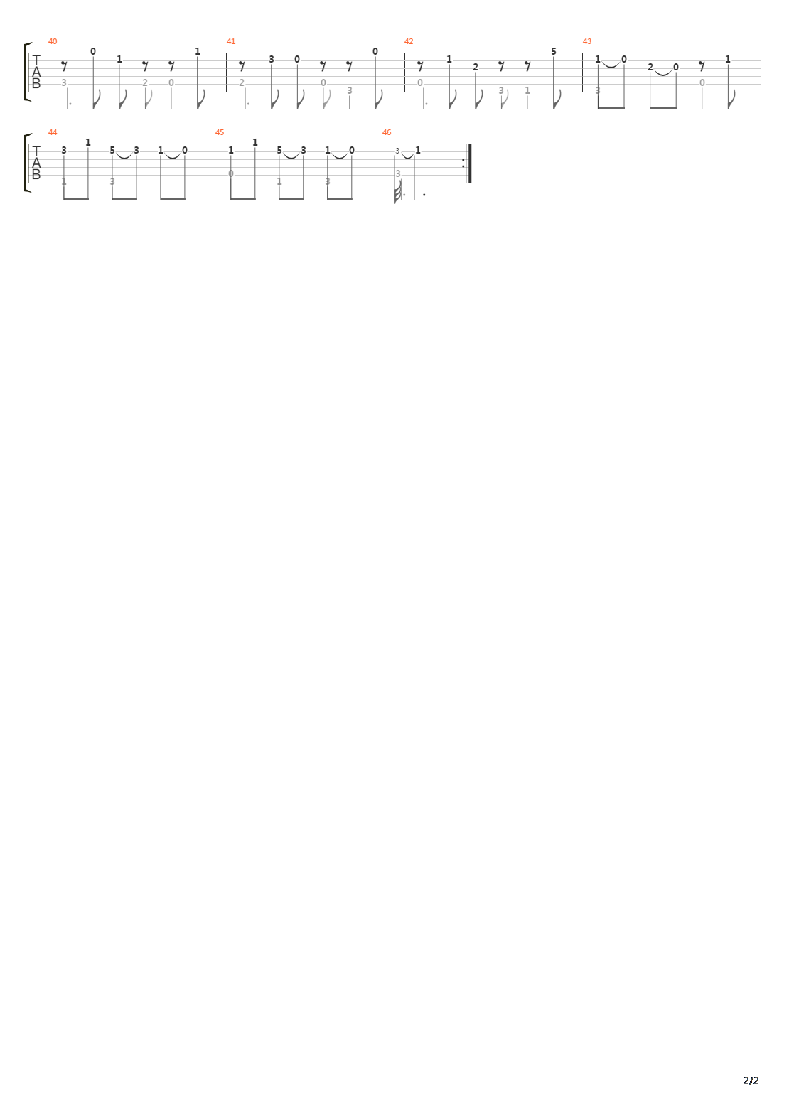 Suite No 9 In C D9 8 Presto吉他谱