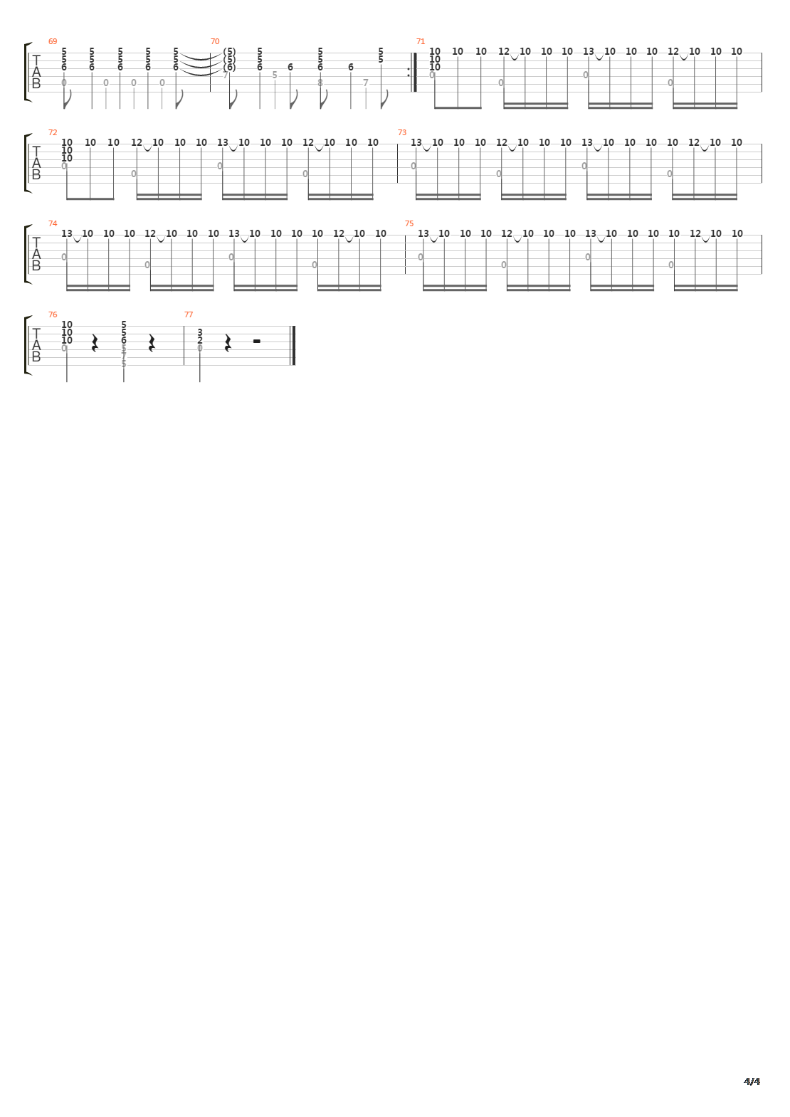 Hora吉他谱