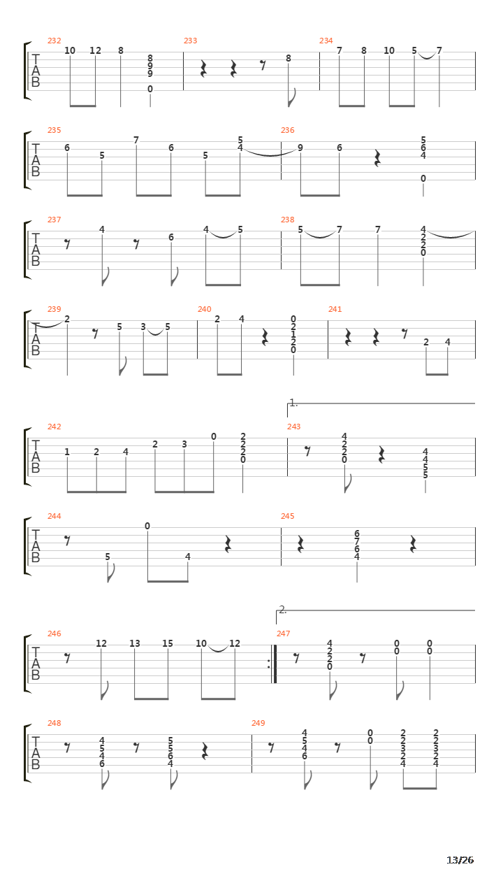 El Mandaito吉他谱