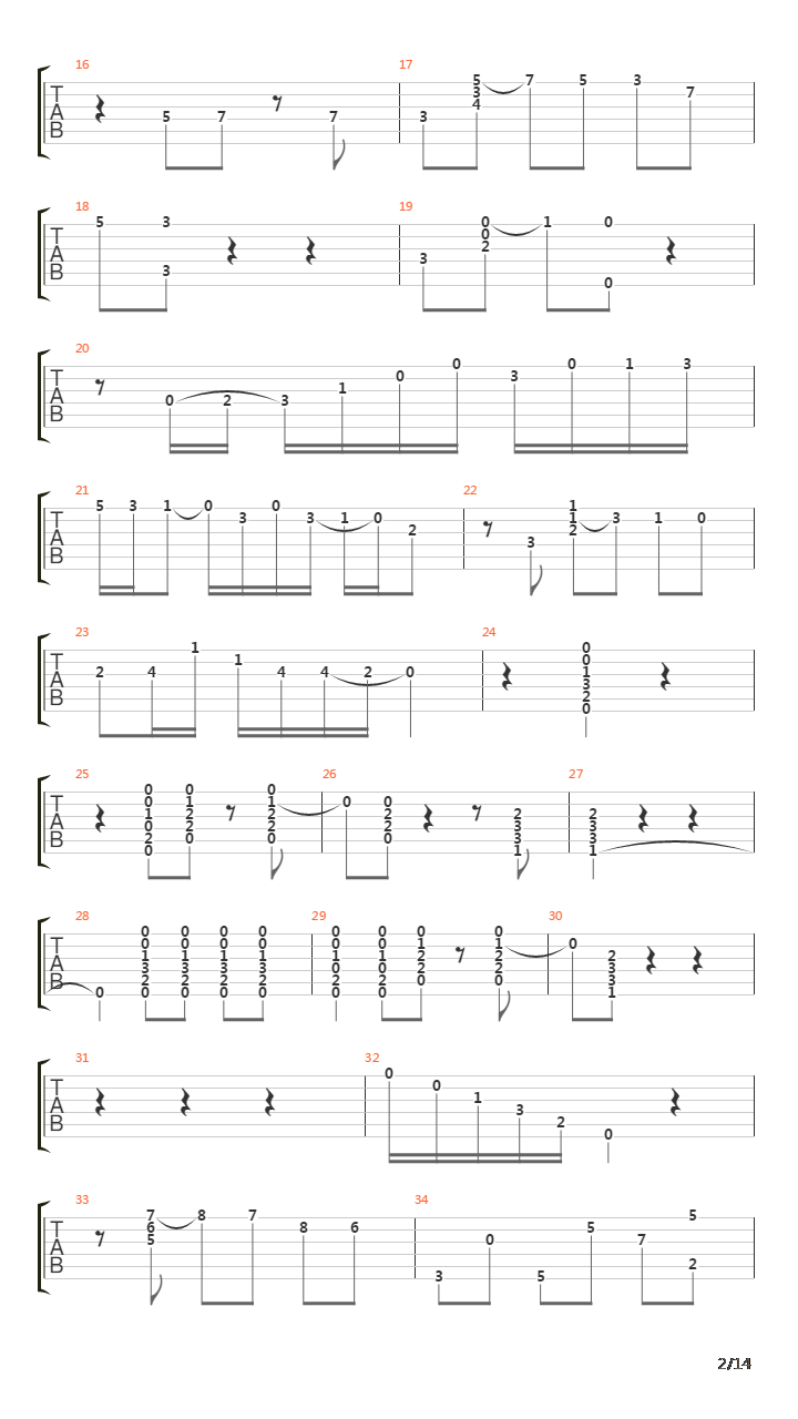 Mensaje吉他谱