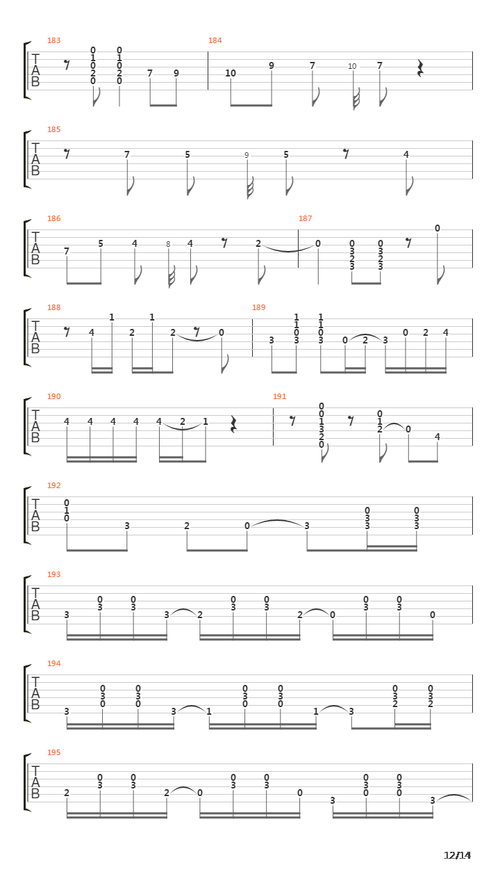 Mensaje吉他谱