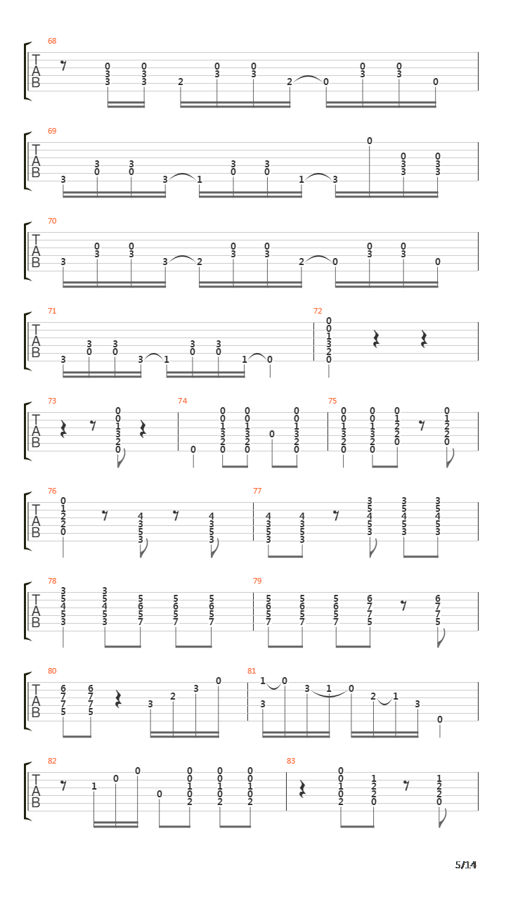 Mensaje吉他谱