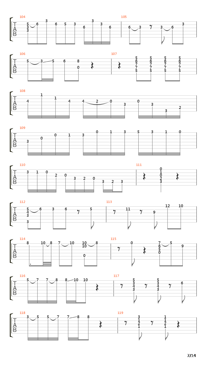 Mensaje吉他谱