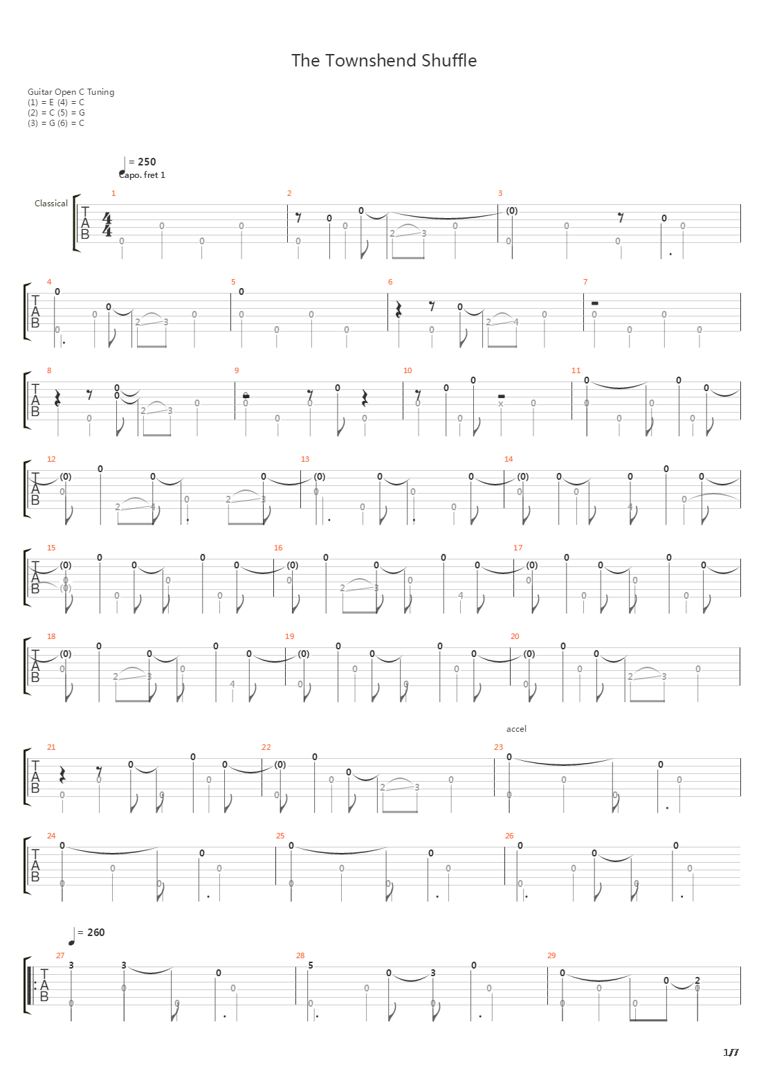 The Townshend Shuffle吉他谱