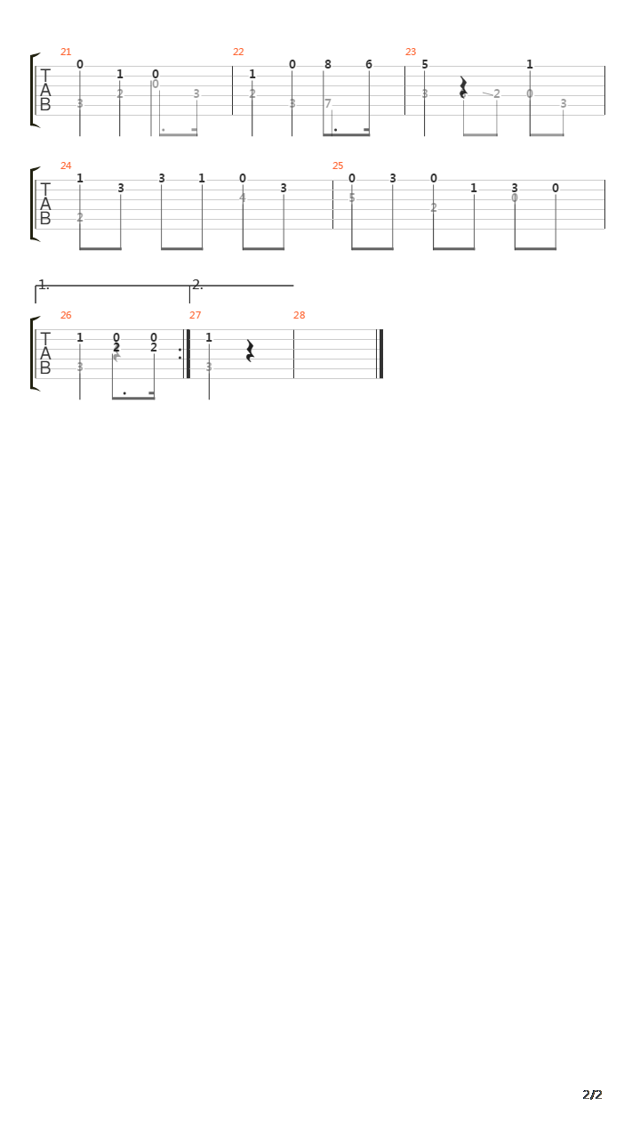 Minuet K94吉他谱