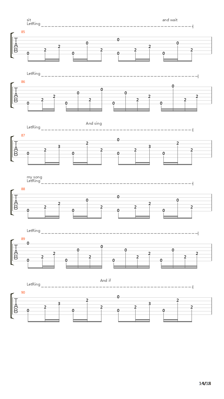 Cello Song吉他谱