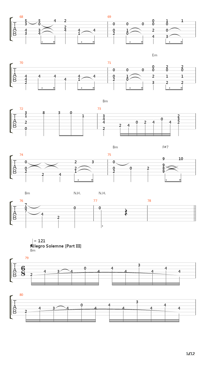 La Catedral吉他谱