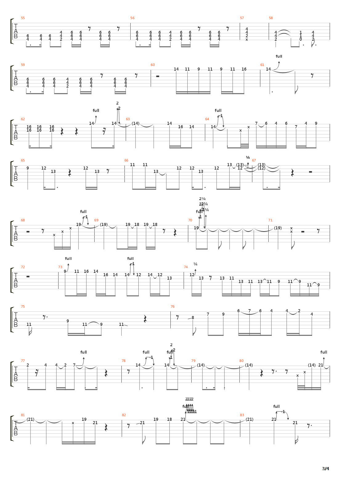 Another Brick In The Wall吉他谱