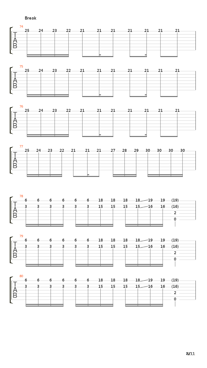 Bbk吉他谱