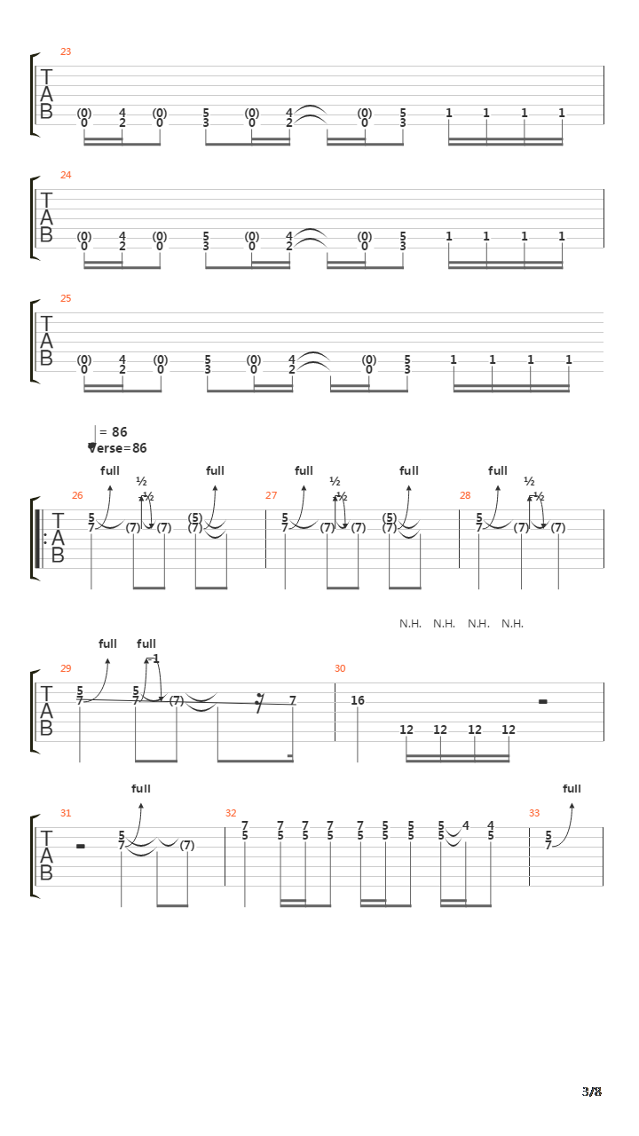 Blind吉他谱