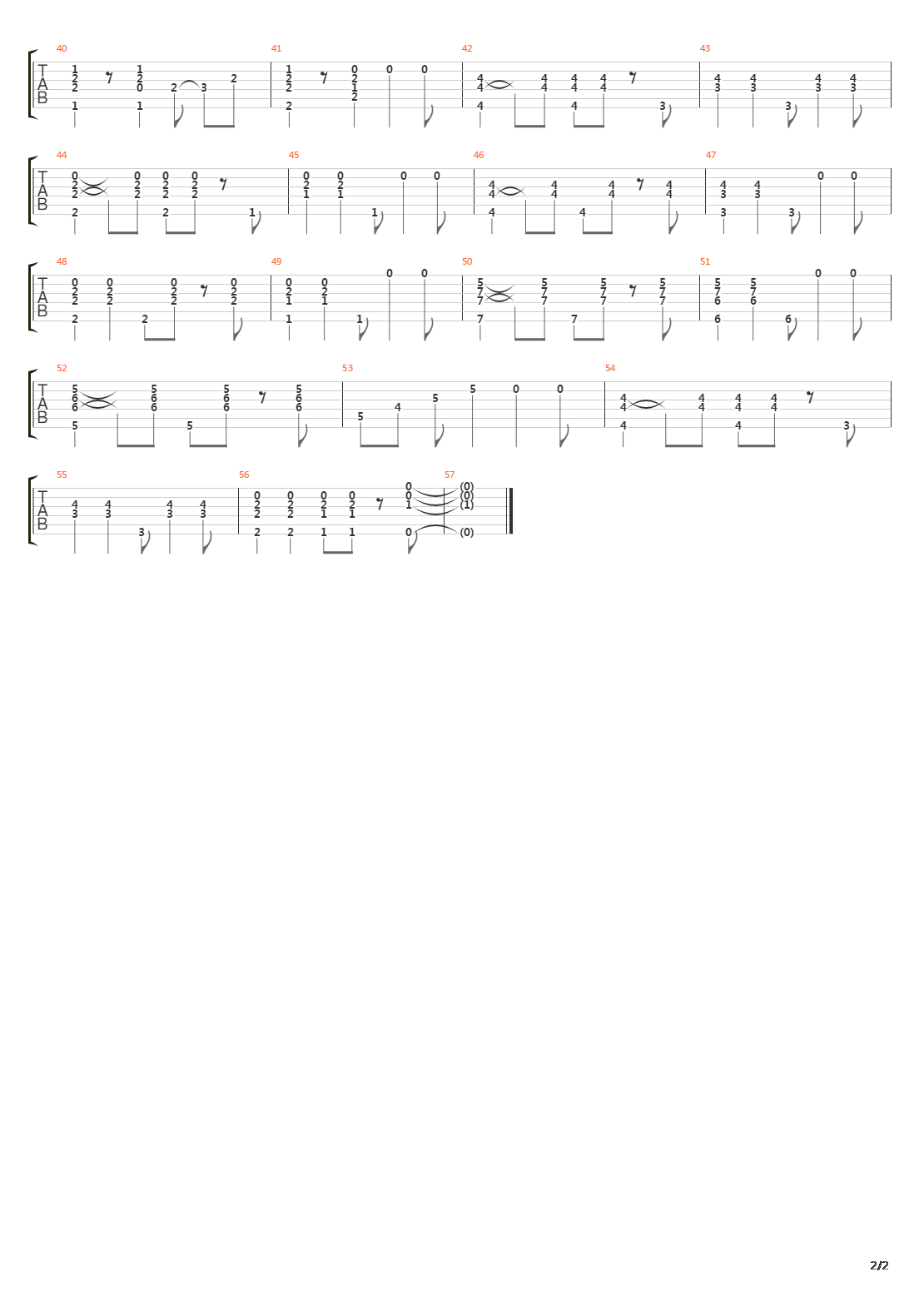 One Note Samba吉他谱