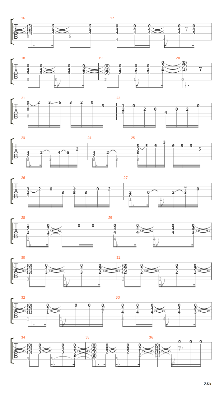 One Note Samba-samba De Una Nota吉他谱