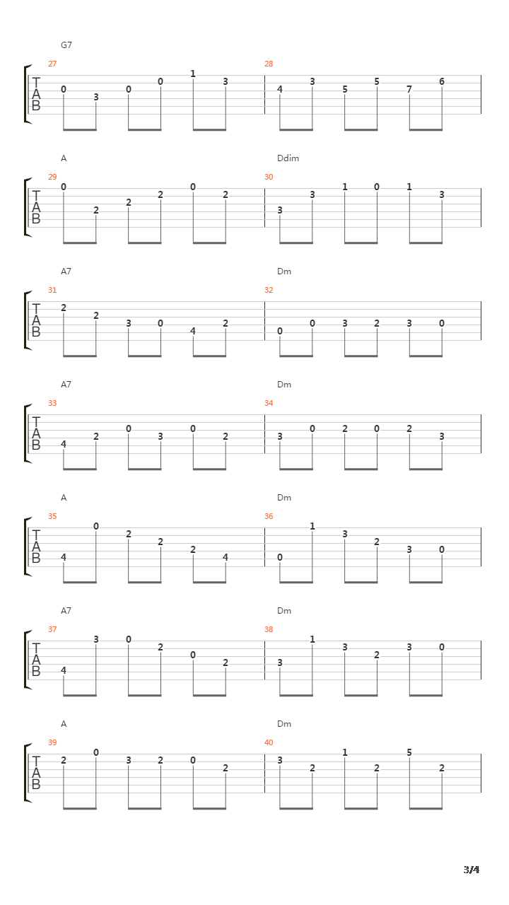 4 Saisons Automne Op8 N3吉他谱