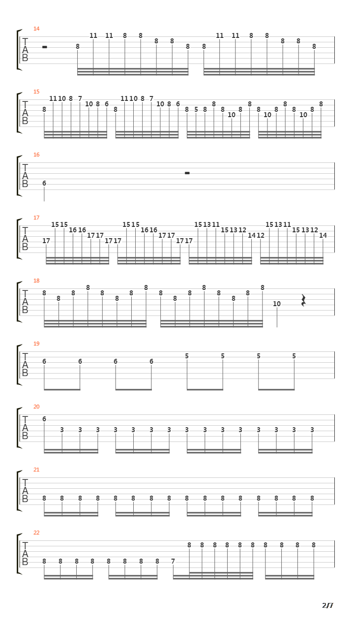 4 Saisons Hiver Op8 N4吉他谱