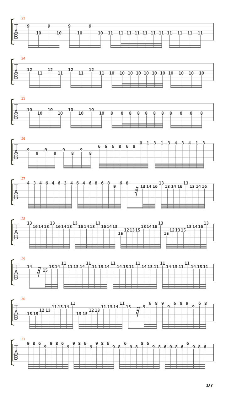 4 Saisons Hiver Op8 N4吉他谱