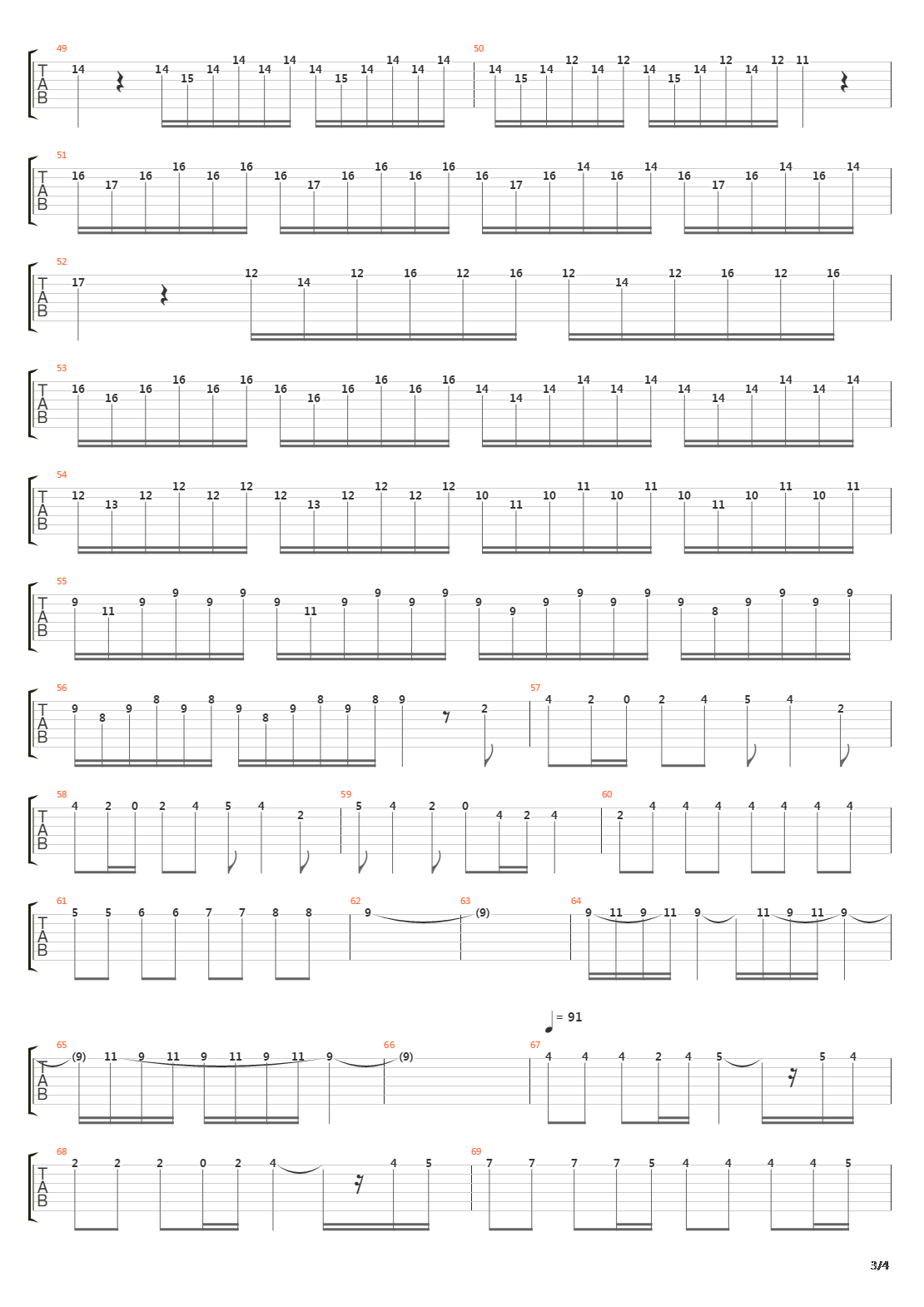 La Primavera Allegro 1吉他谱