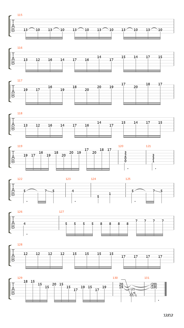 The Four Seasons Summer吉他谱