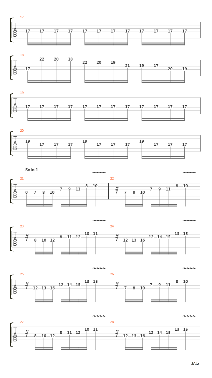 The Four Seasons Summer吉他谱