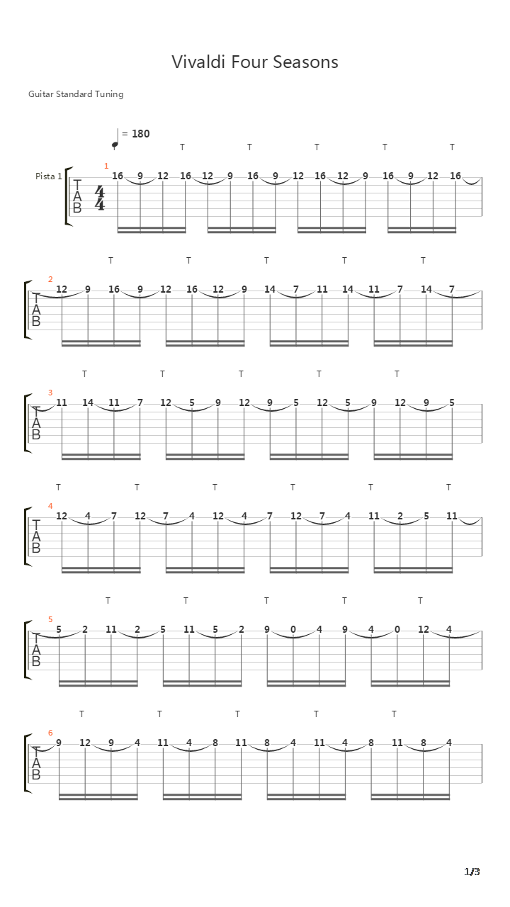 The Four Seasons吉他谱