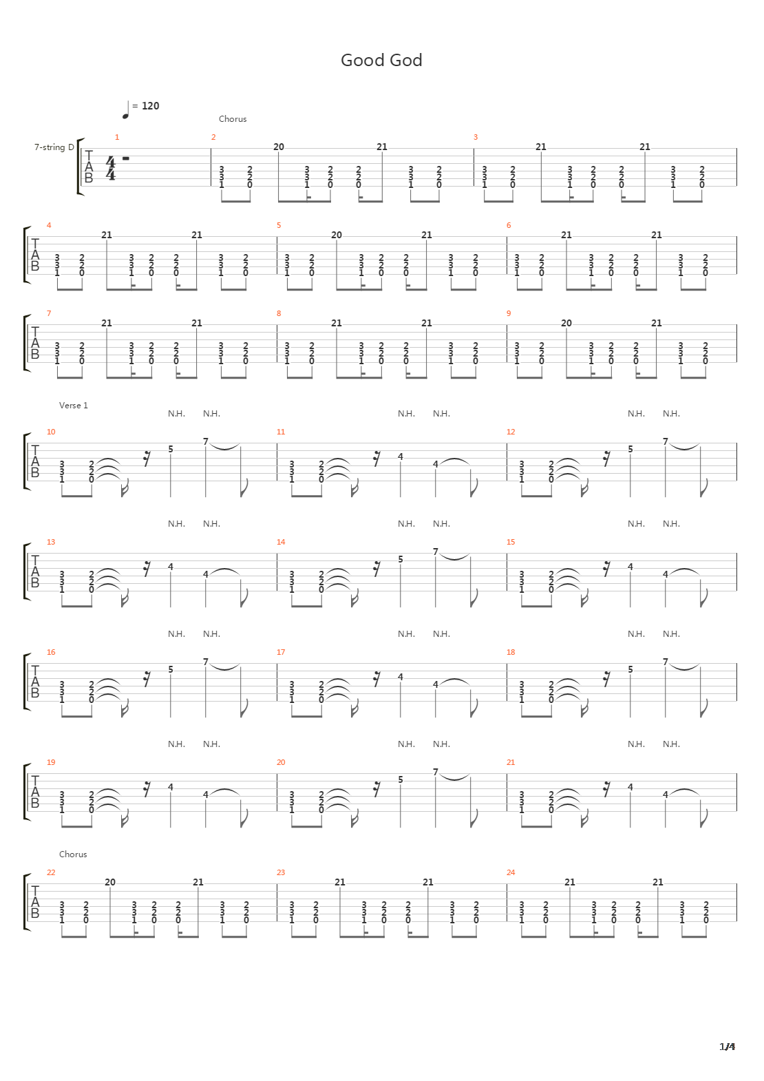 Good God吉他谱