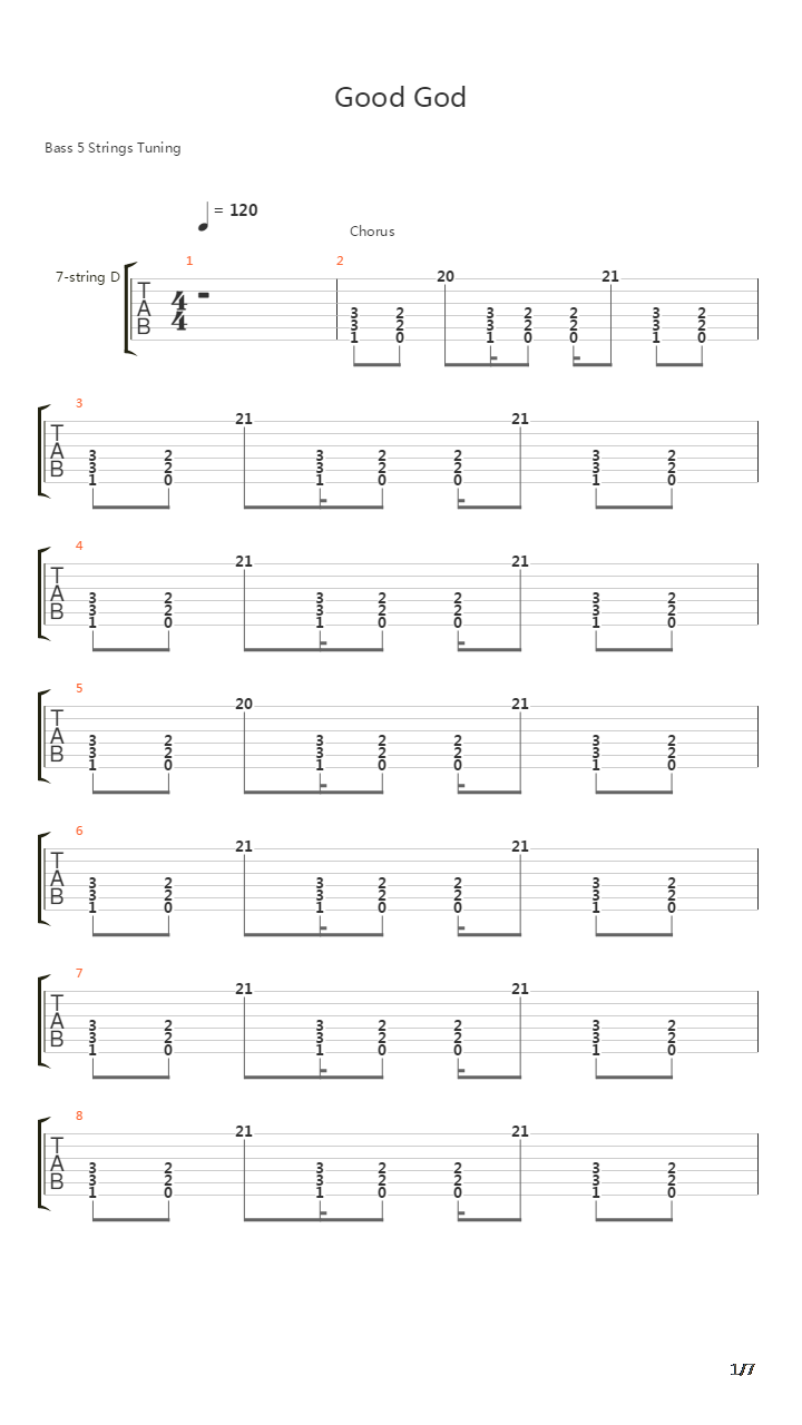 Good God吉他谱