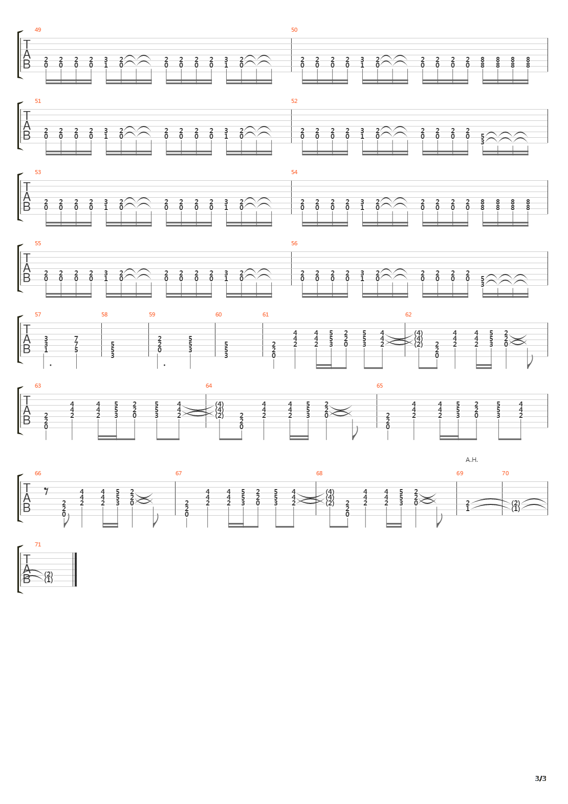 Here It Comes Again吉他谱