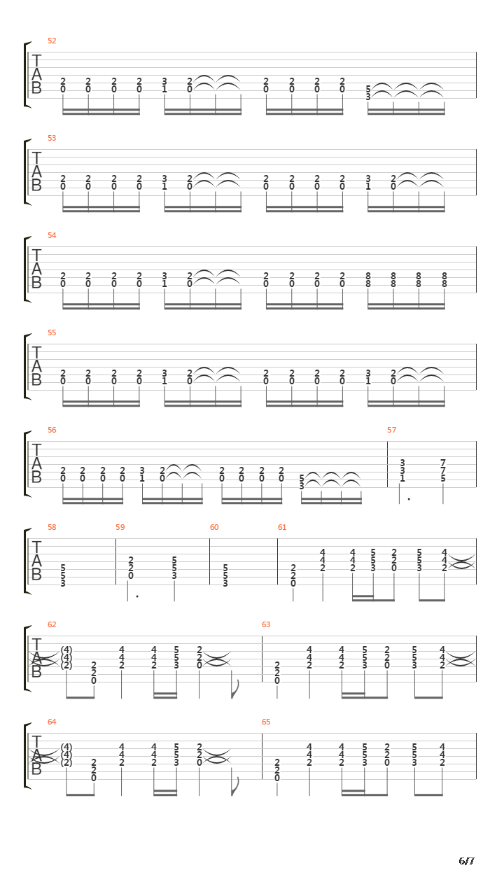 Here It Comes Again吉他谱