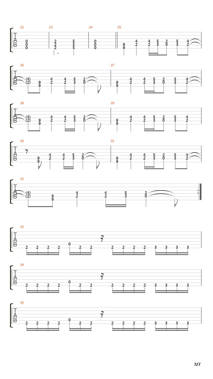 Here It Comes Again吉他谱