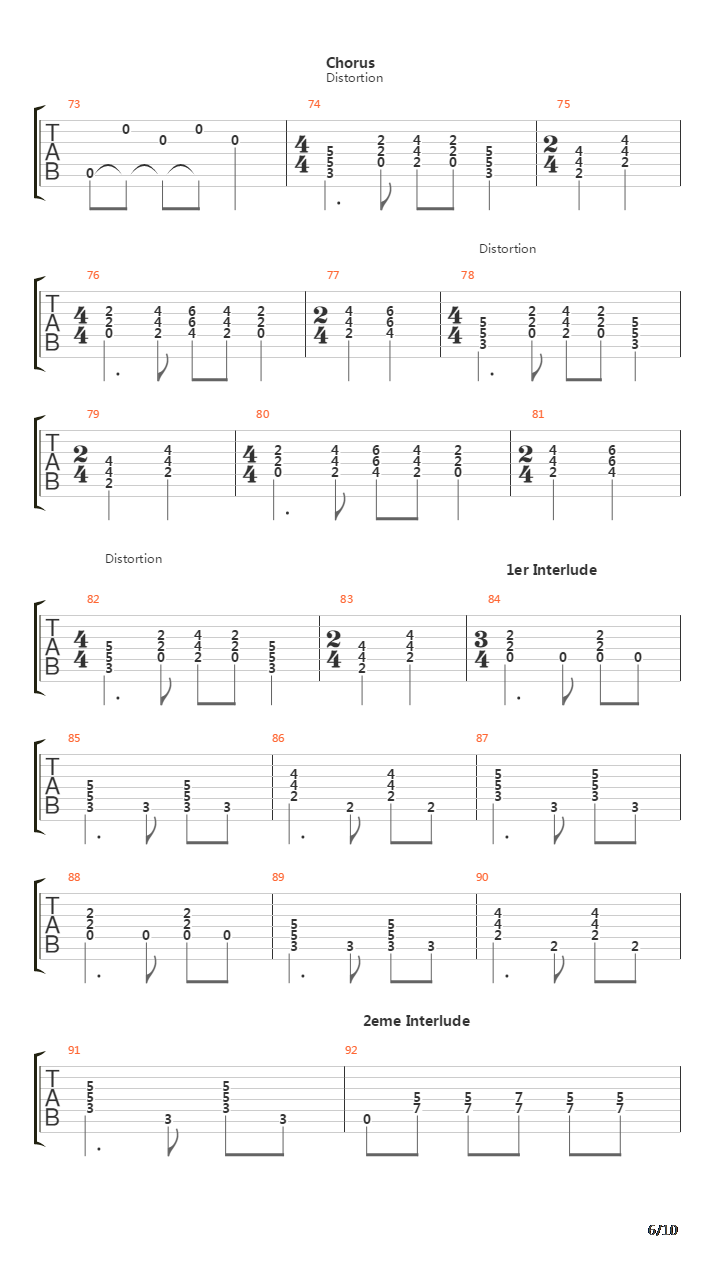 One吉他谱