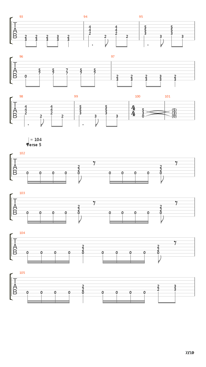 One吉他谱