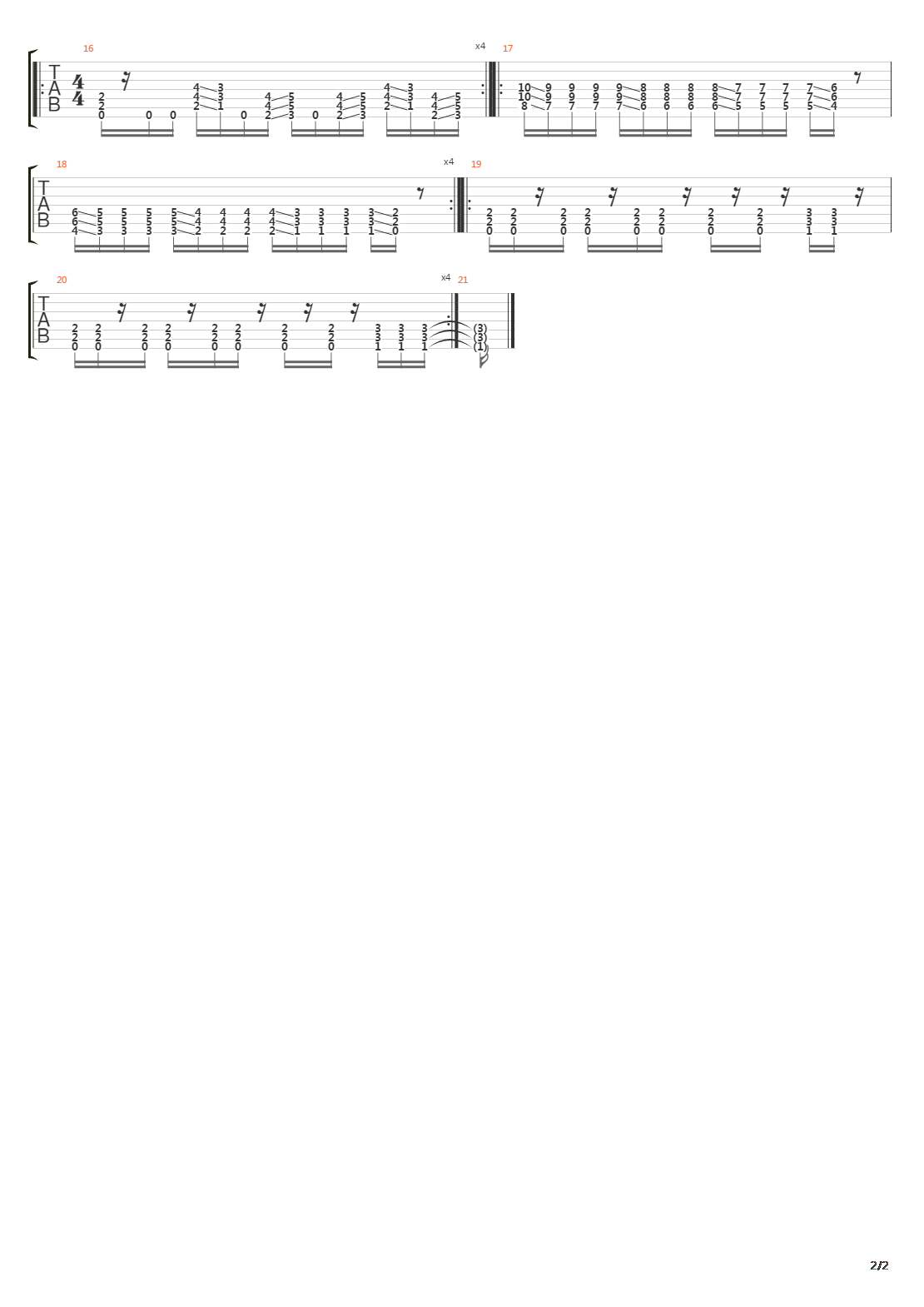 Predictable吉他谱