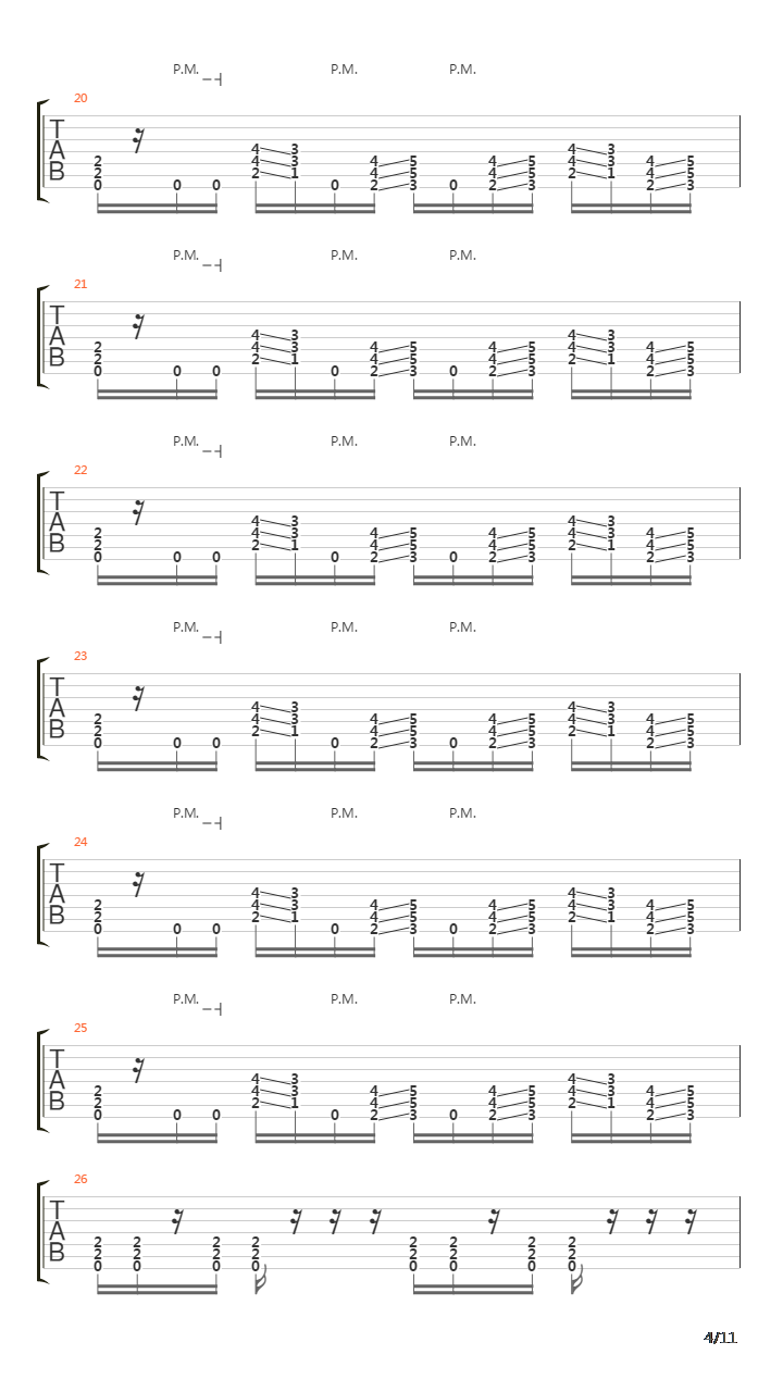 Predictable吉他谱