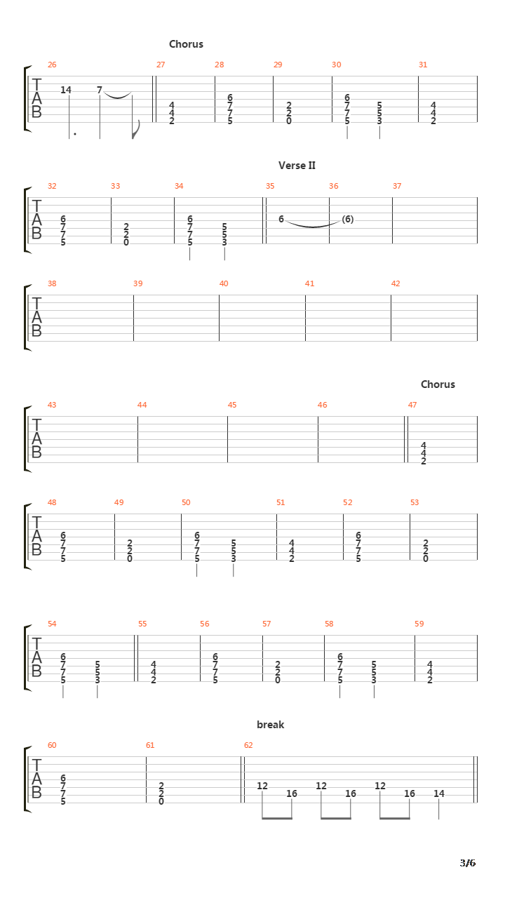 Prey For Me吉他谱