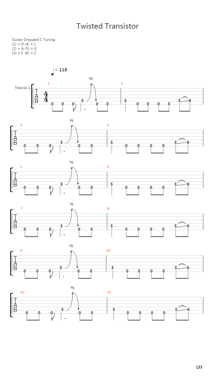 Twisted Transistor吉他谱