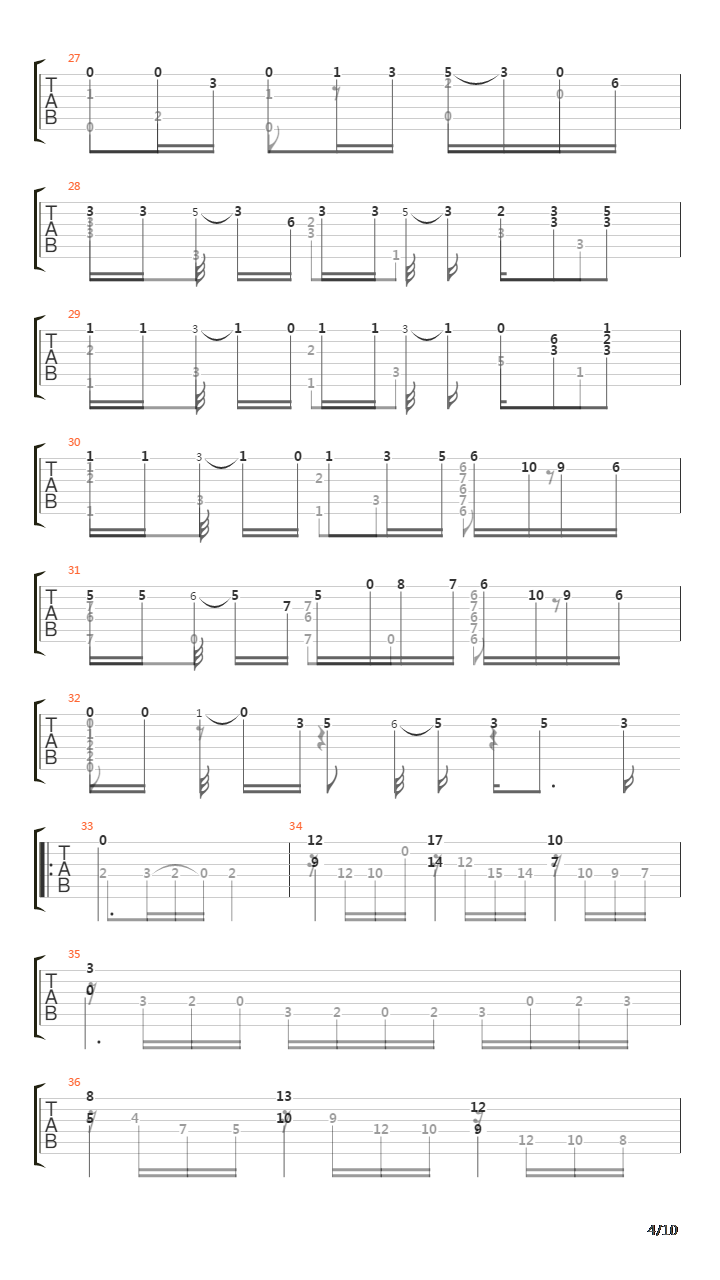 Spanish Dance No11 Zambra吉他谱