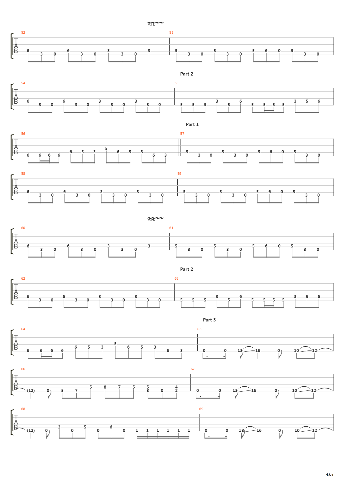 As The Palaces Burn吉他谱