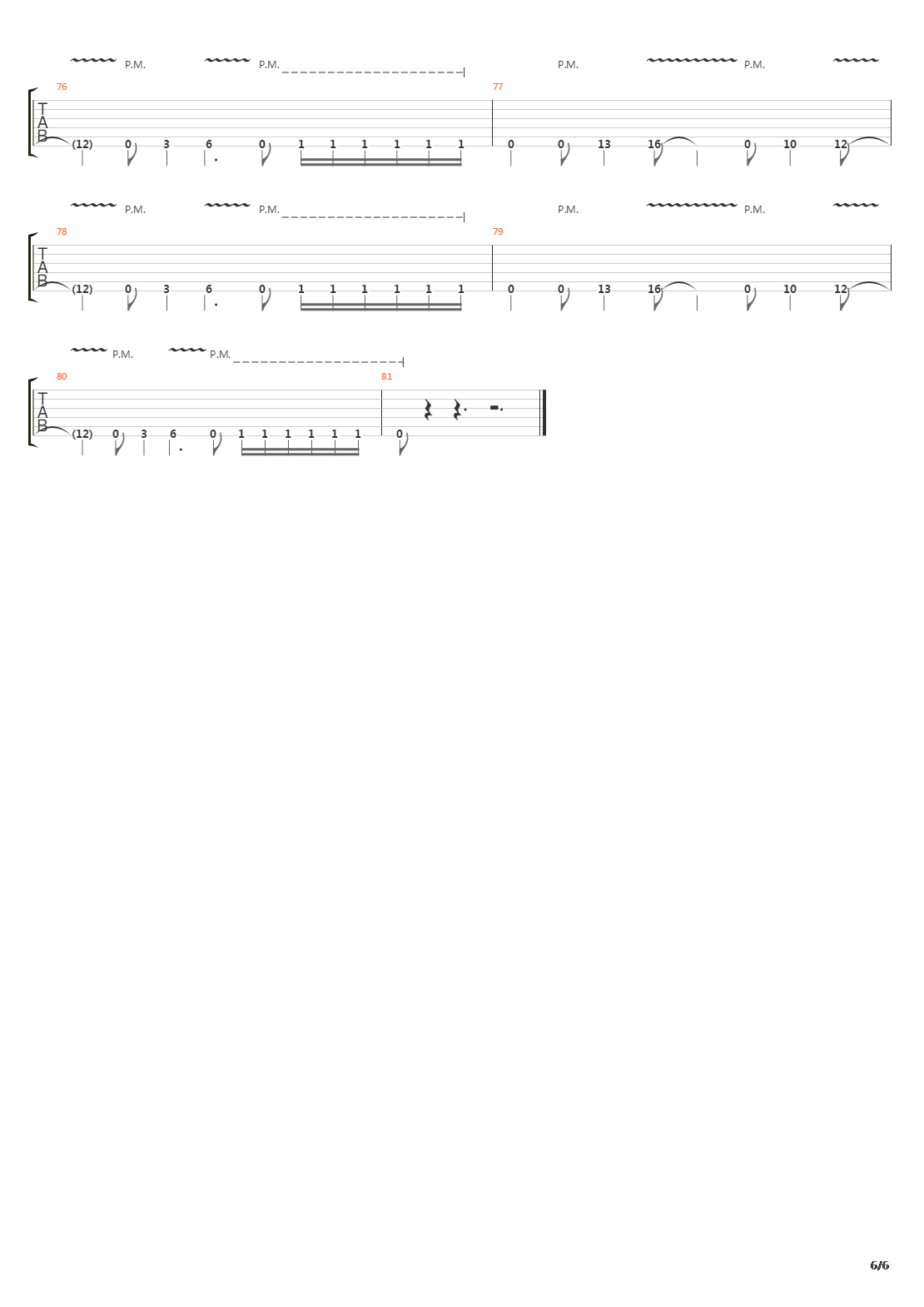 As The Palaces Burn吉他谱