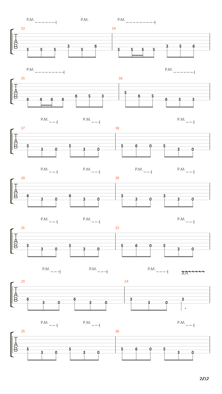As The Palaces Burn吉他谱