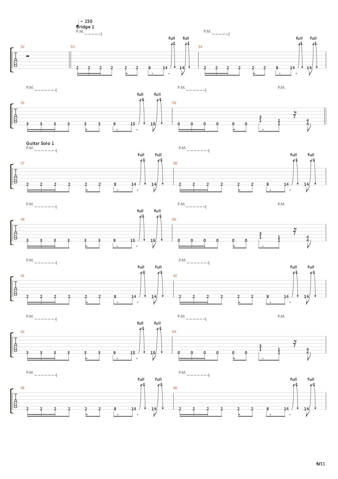 Ashes Of The Wake吉他谱