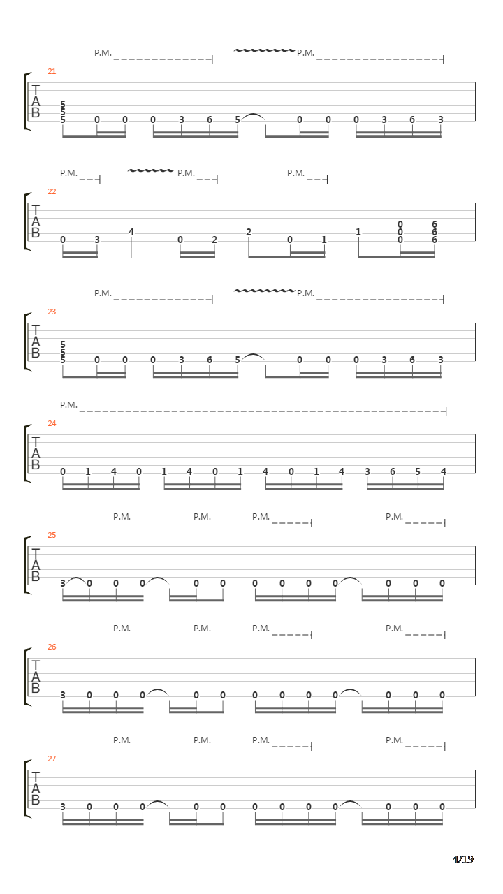 Beating On Deaths Door吉他谱