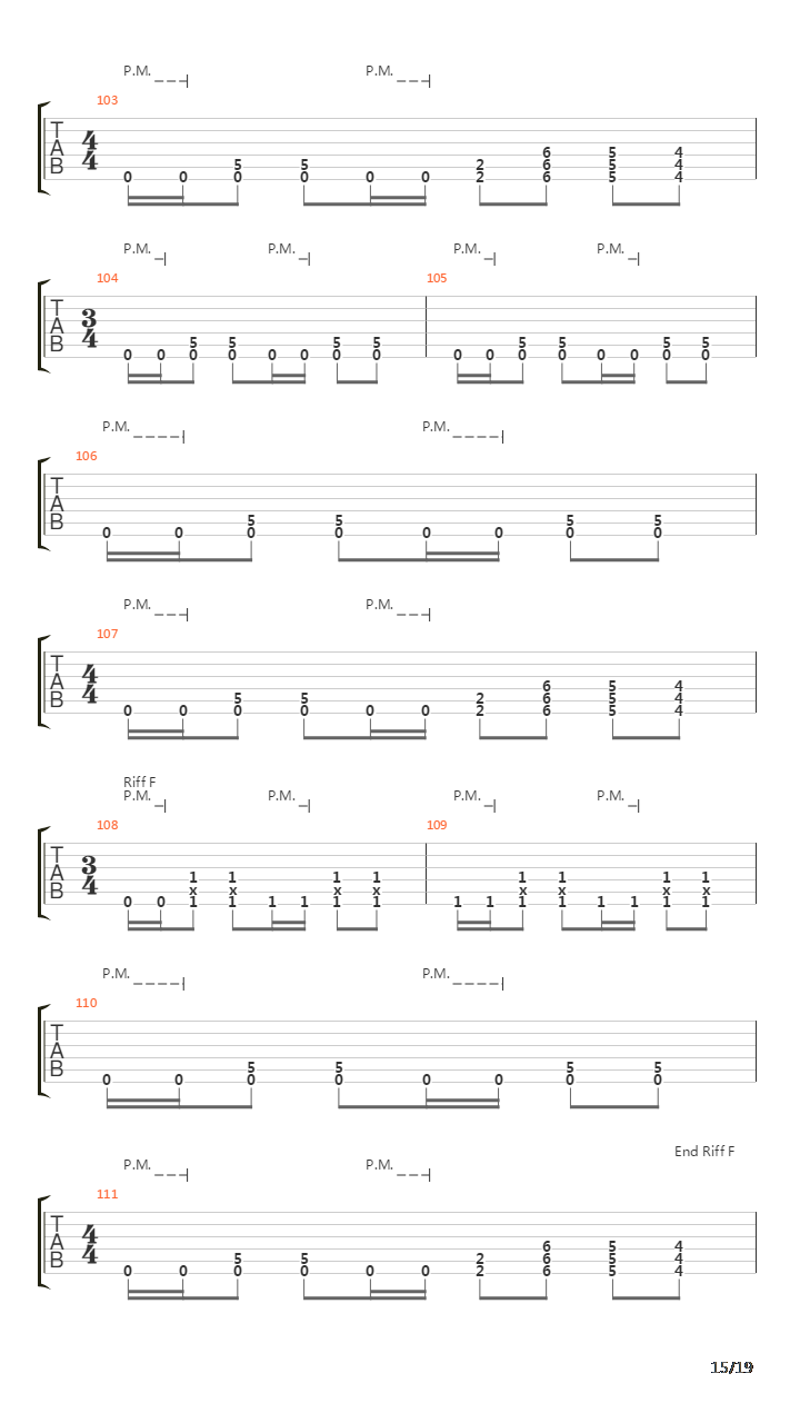 Beating On Deaths Door吉他谱