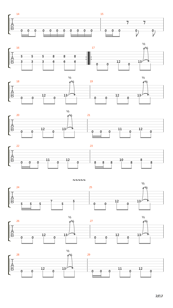 Boot Scraper吉他谱