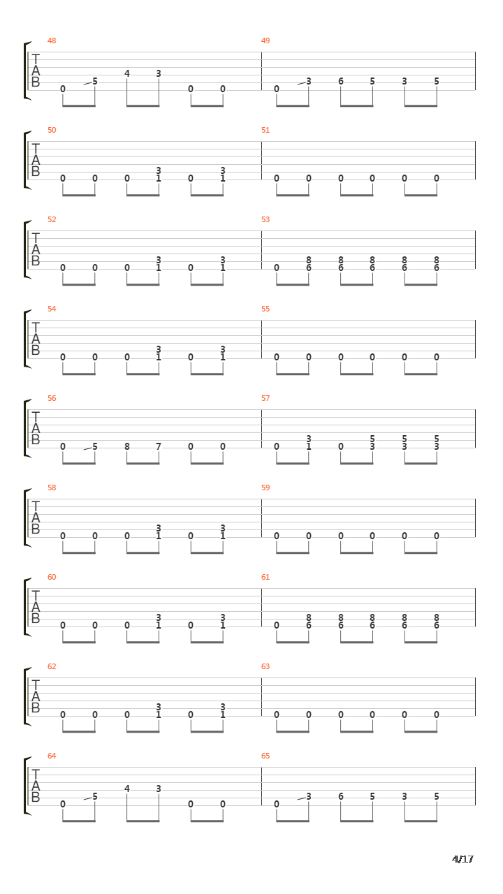 Boot Scraper吉他谱