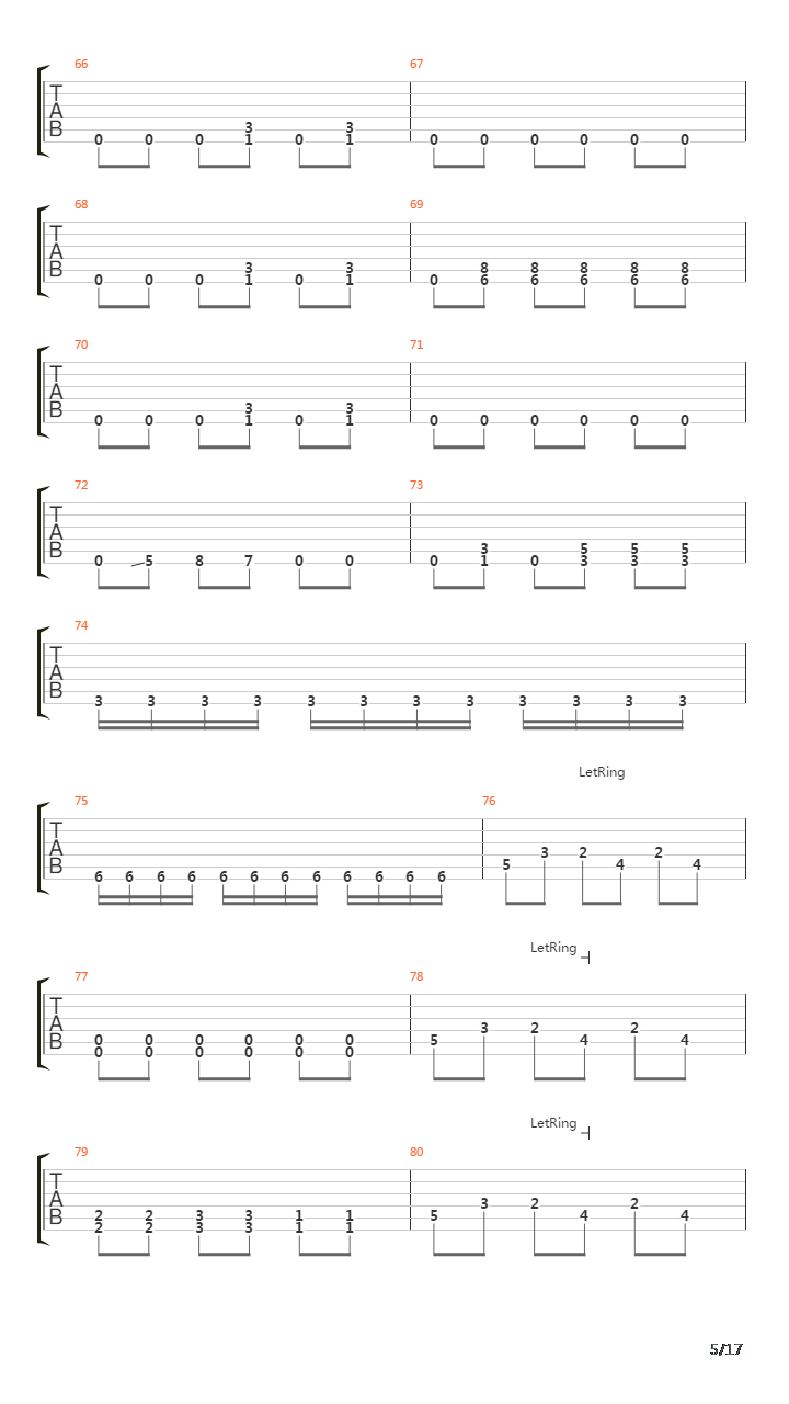 Boot Scraper吉他谱