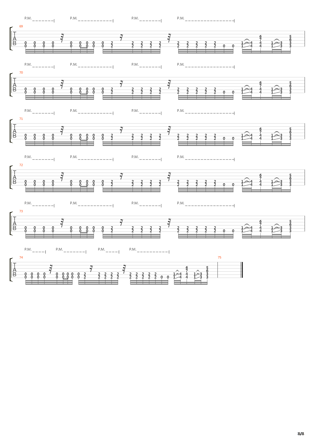 Faded Line吉他谱