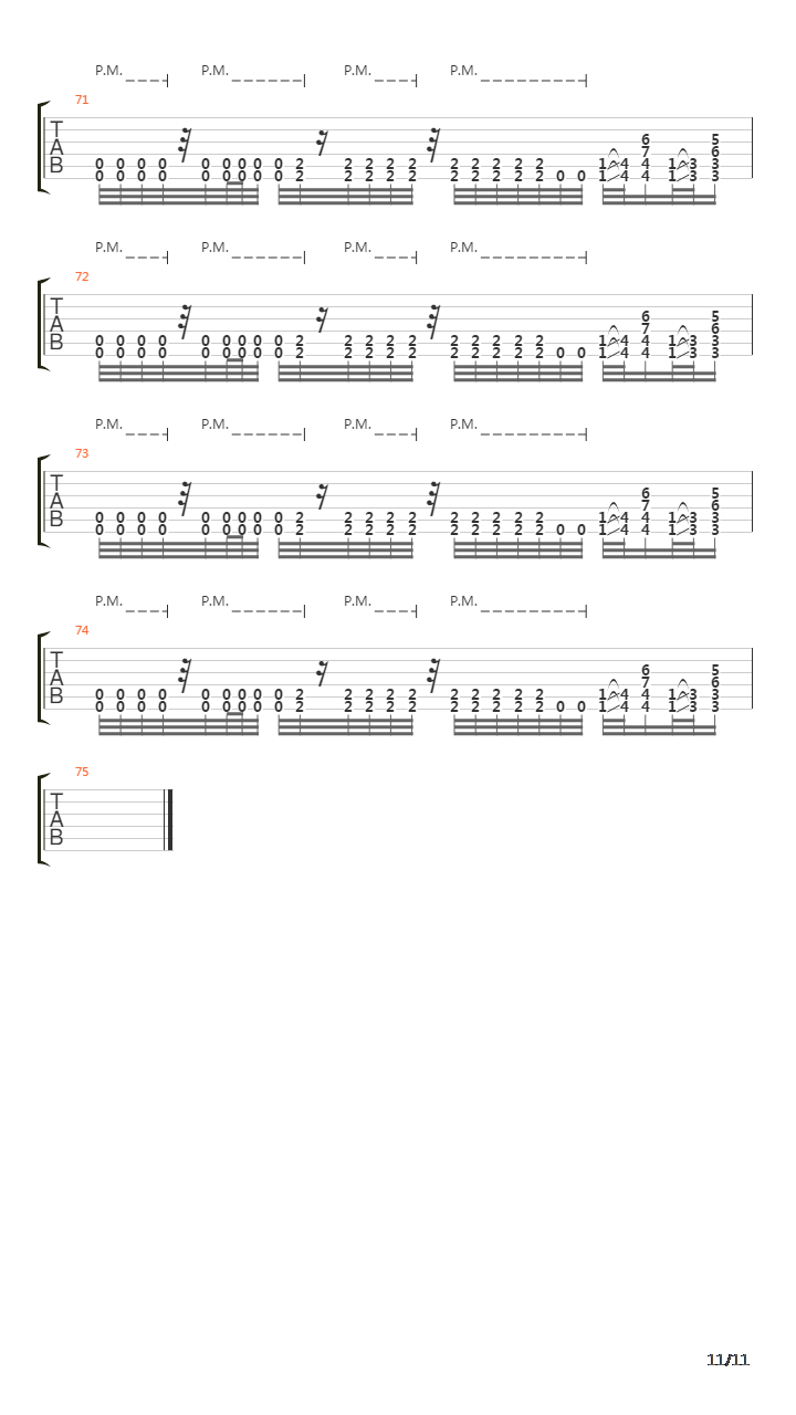 Faded Line吉他谱