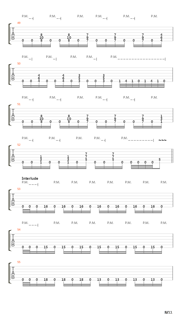 Faded Line吉他谱